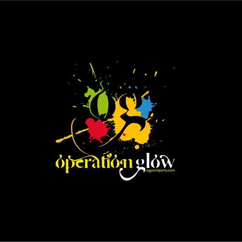 Create a logo capturing the extremity and wetness of Operation Glow
