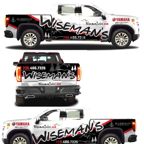 Truck wrap design