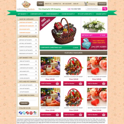 Gift Giving Baskets