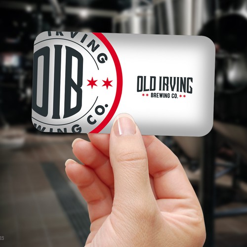 Business card design for brewing company
