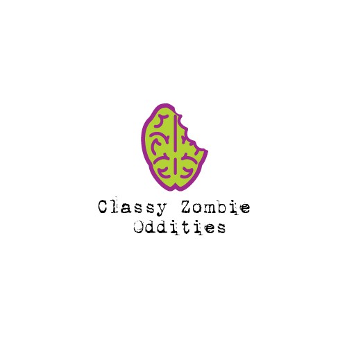 Classy Zombie Oddities Logo Design
