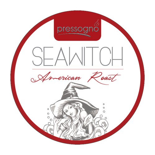 K-Cup Coffee Lid creation illustrated "Seawitch" Range