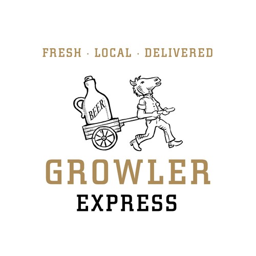 Logo for a beer-delivery service 
