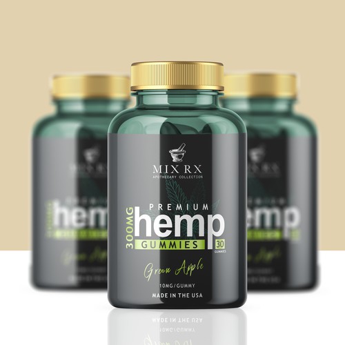 Label design for Premium Hemp Gummies