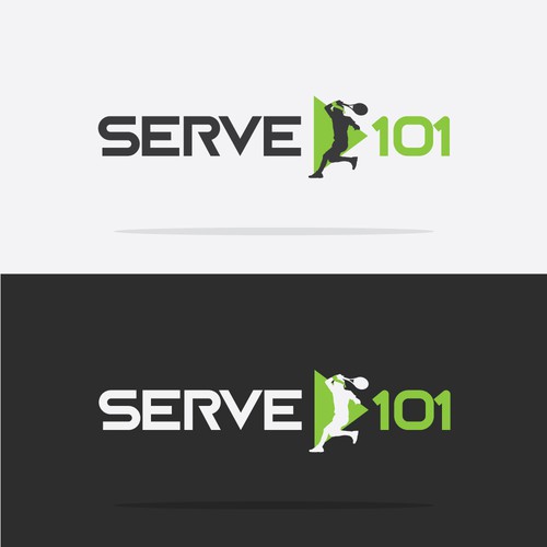 Conceito para logotipo de tennis online