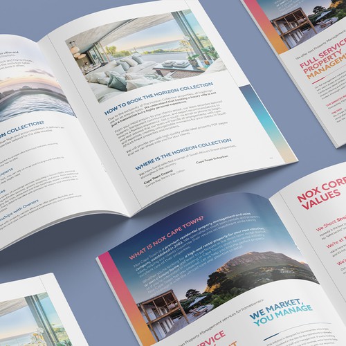 Sophisticated high end custom home builder sales packet
