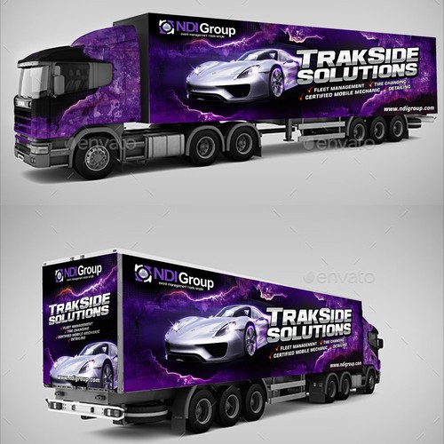 Trackside trailer wrap