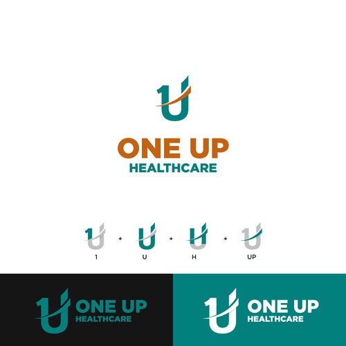 Concept Logo for One Up Healthcare