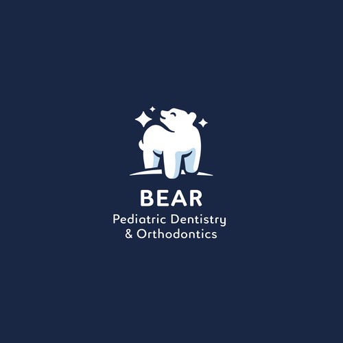 Logo for Dentist with name 'Bear'