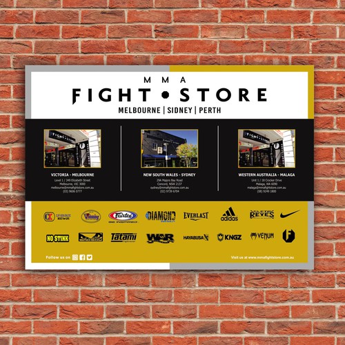 MMA Fight Store Flyer