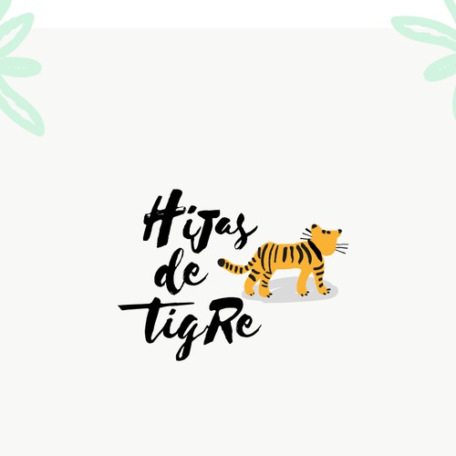 Hipster logo for Hijas de Tigre, a mexican gift shop