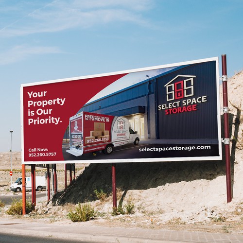 Billboard design for storage company