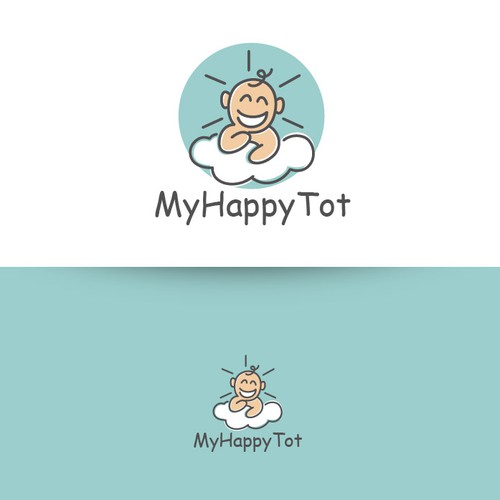 Logo design for My Happy Tot - baby products company