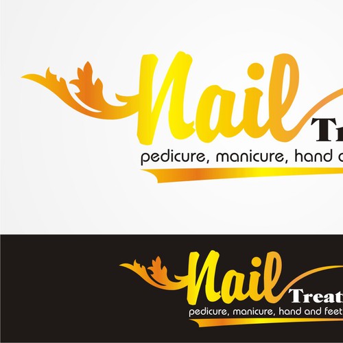 Create a brand identity for a "Nail Spa"