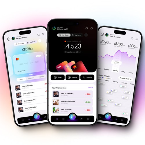 Finance App Design UIUX