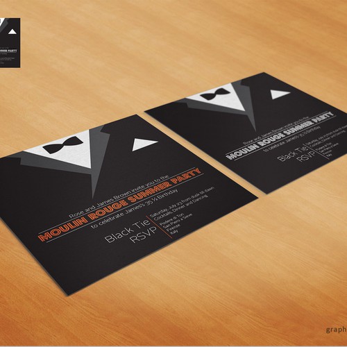 Black Tie Party Invitation