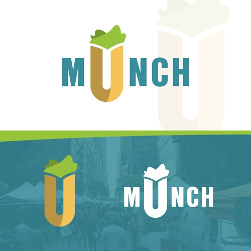 Logokonzept für den Street–Food–Stand „Munch“ mit Spezialisierung auf Schawarma/Sandwich