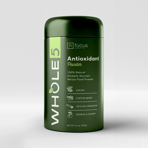 Whole 5 - antioxidant powder label design