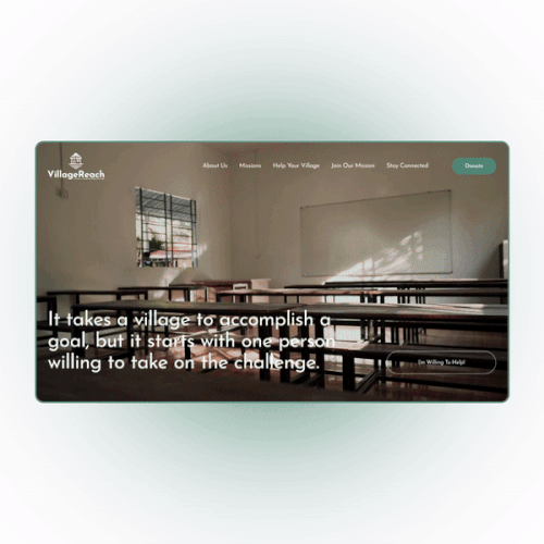 A global nonprofit website design