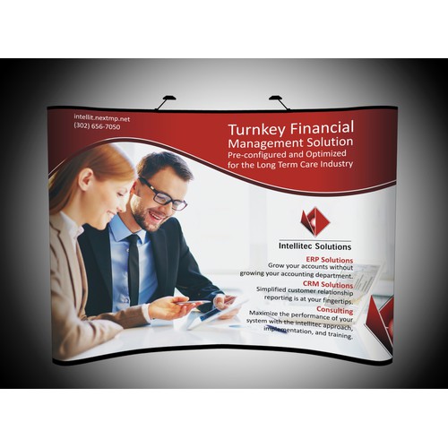 Create a Tradeshow Booth Backdrop for Accounting Software company