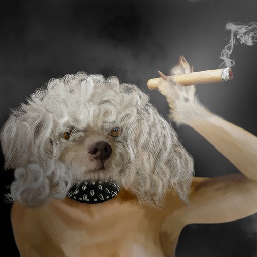 Dogs Who Smoke Cigars