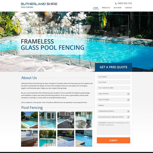 pool fencing business looking for the design that blows the others out of the water.