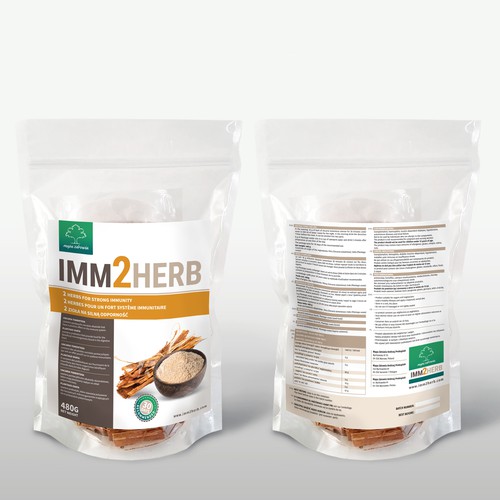 Label for our natural product for strong immune system