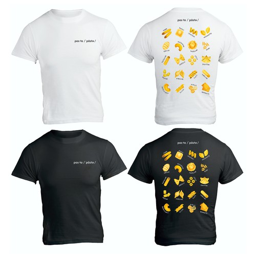 Merchandise T-shirt for Pasta Lovers event