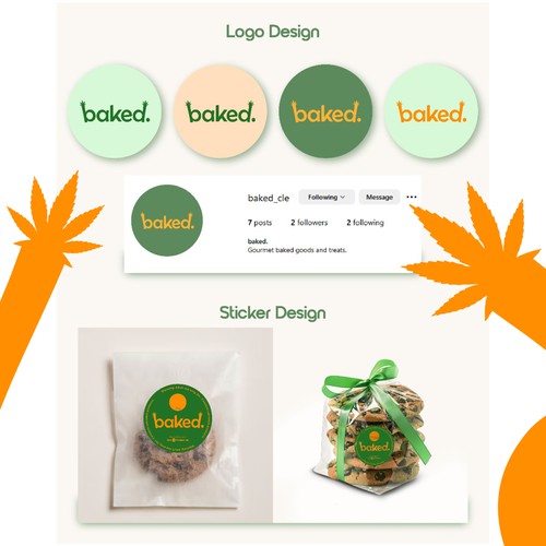 Logo and Sticker Design for Cookies Shop