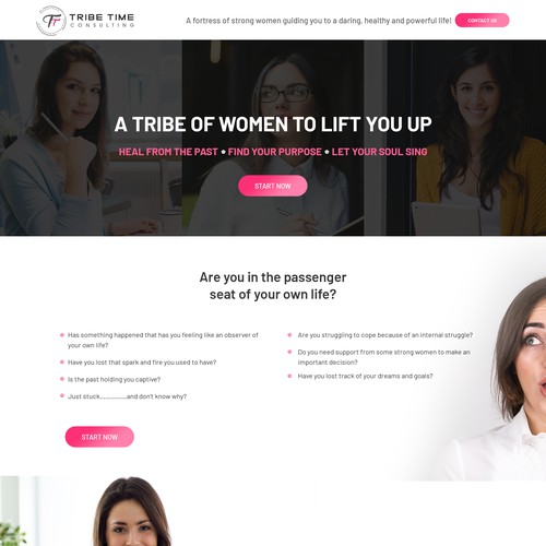 landing page design .