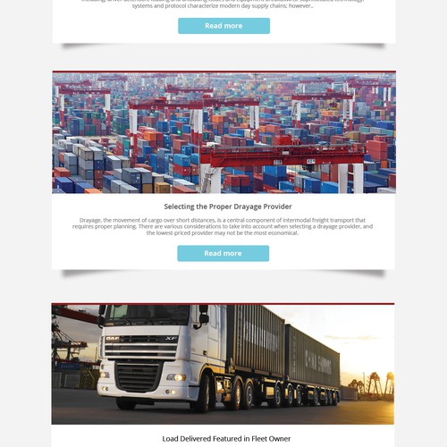 Create an eye-catching newsletter template for Load Delivered Logistics