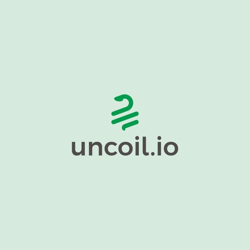 Modern logo for advertising insights platform: Uncoil.io