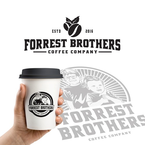 Logo concept for Forrest Brothers Coffee Company.