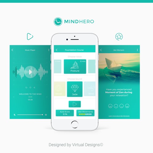 App Design for Mind Hero Mobile App