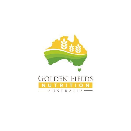 Logo Design for Golden Fields Nutrition Australia