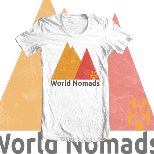Travel agency world nomads tee design
