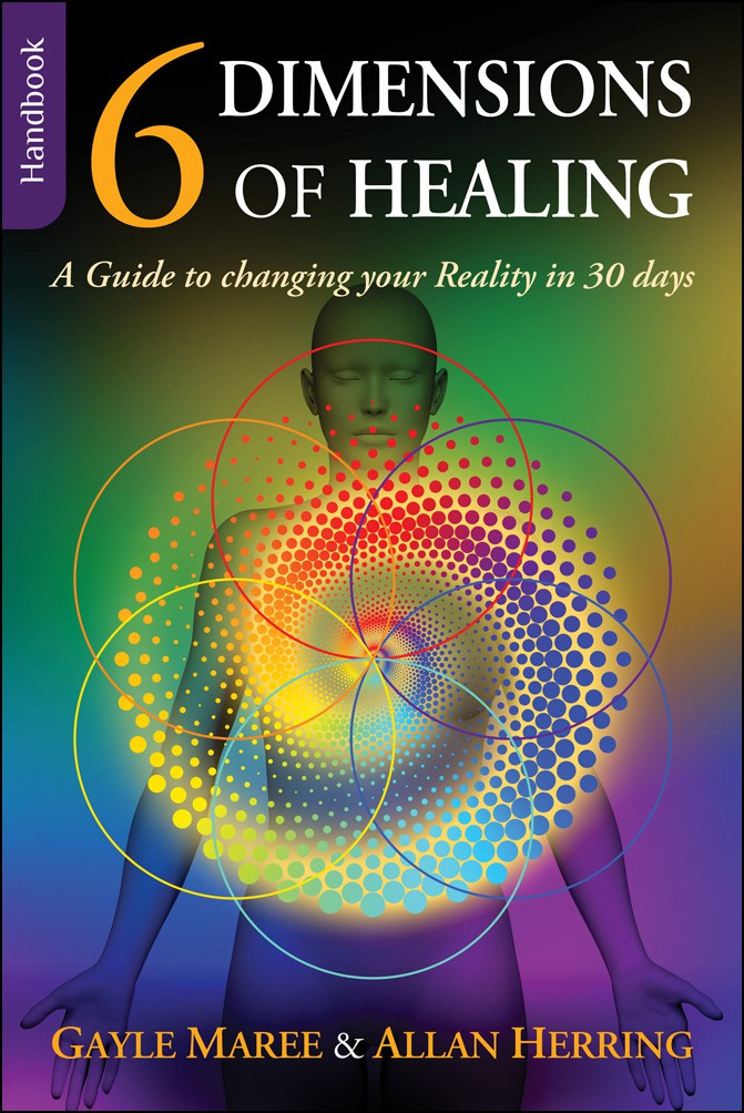 Create a bookcover for the 6 Dimensions of Healing