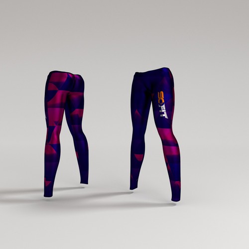 Fitness pants 3d design