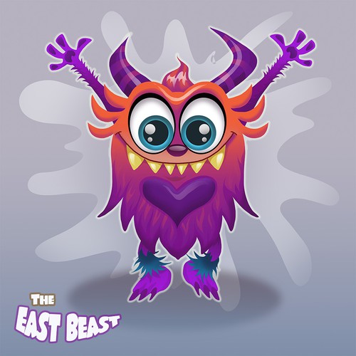 East Beast Character logo