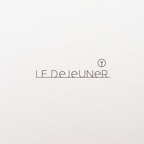 simple logo for le dejeuner