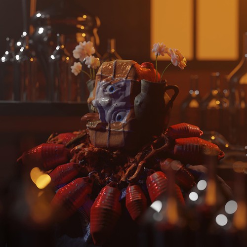 Scultura digitale su Blender, 2023