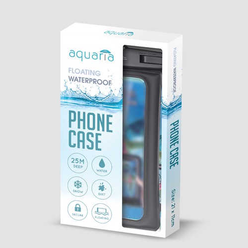 Floating Waterproof phone case box design