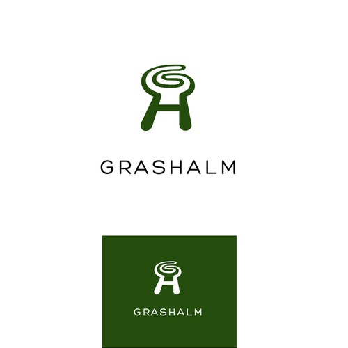  Modernes, natürliches Logo für die umweltbewusste Lifestyle-Brand „grashalm“
