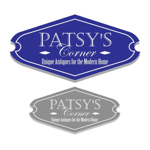 Simple elegant logo for Patsy's Antique shop