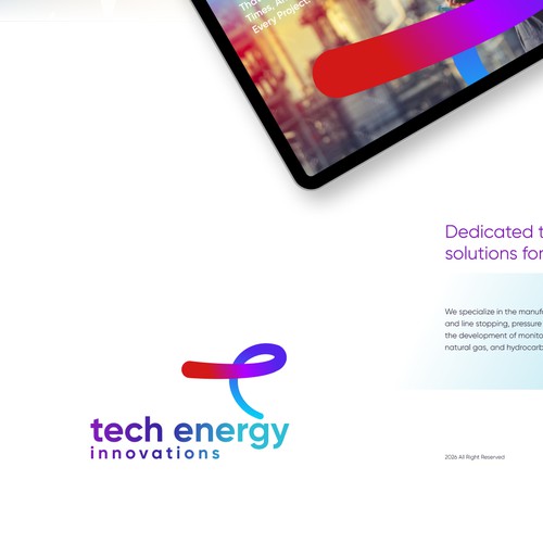 Technology Energy Company Logo Concept