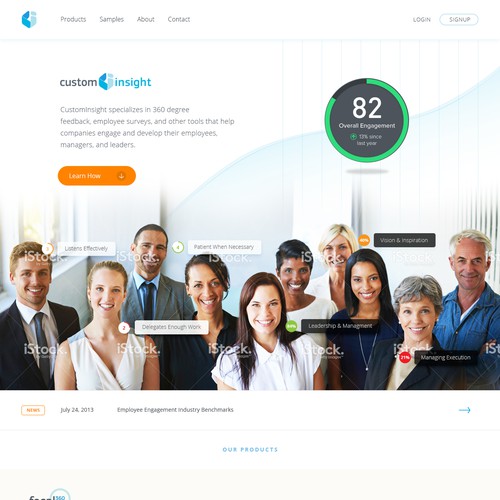 SEO driven Employee Engagement company website design
