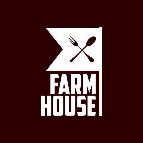 FARMHOUSE bold logo for coffee shop