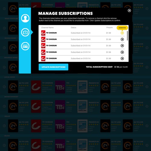 Create television web application.