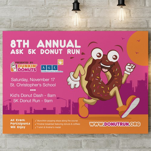 5K Donut Run Poster