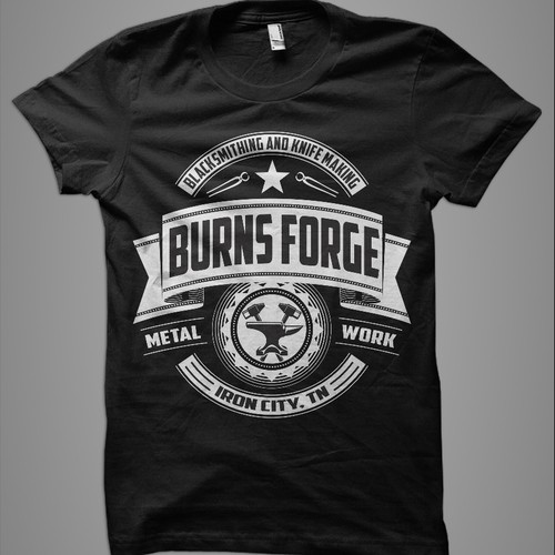 Vintage design for blacksmith